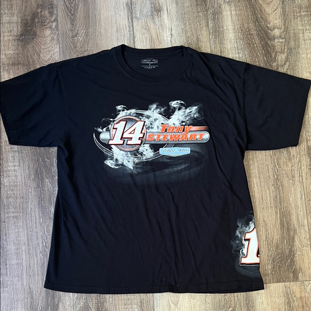 NASCAR Tony Stewart Black Graphic T-Shirt